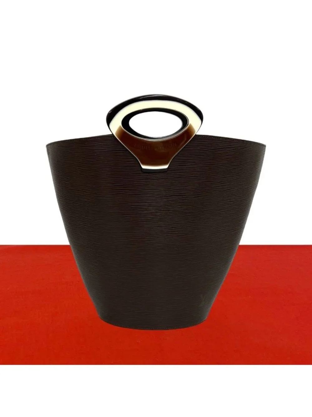 Louis Vuitton Vintage Nocturne Epi Leather Handle Tote Bag Mocha